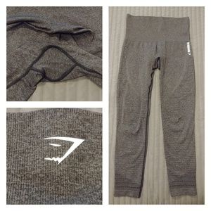 Original Black Marl Seamless Leggings Gymshark